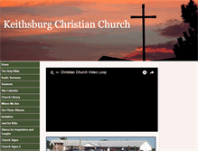 Tablet Screenshot of keithsburgchristianchurch.org